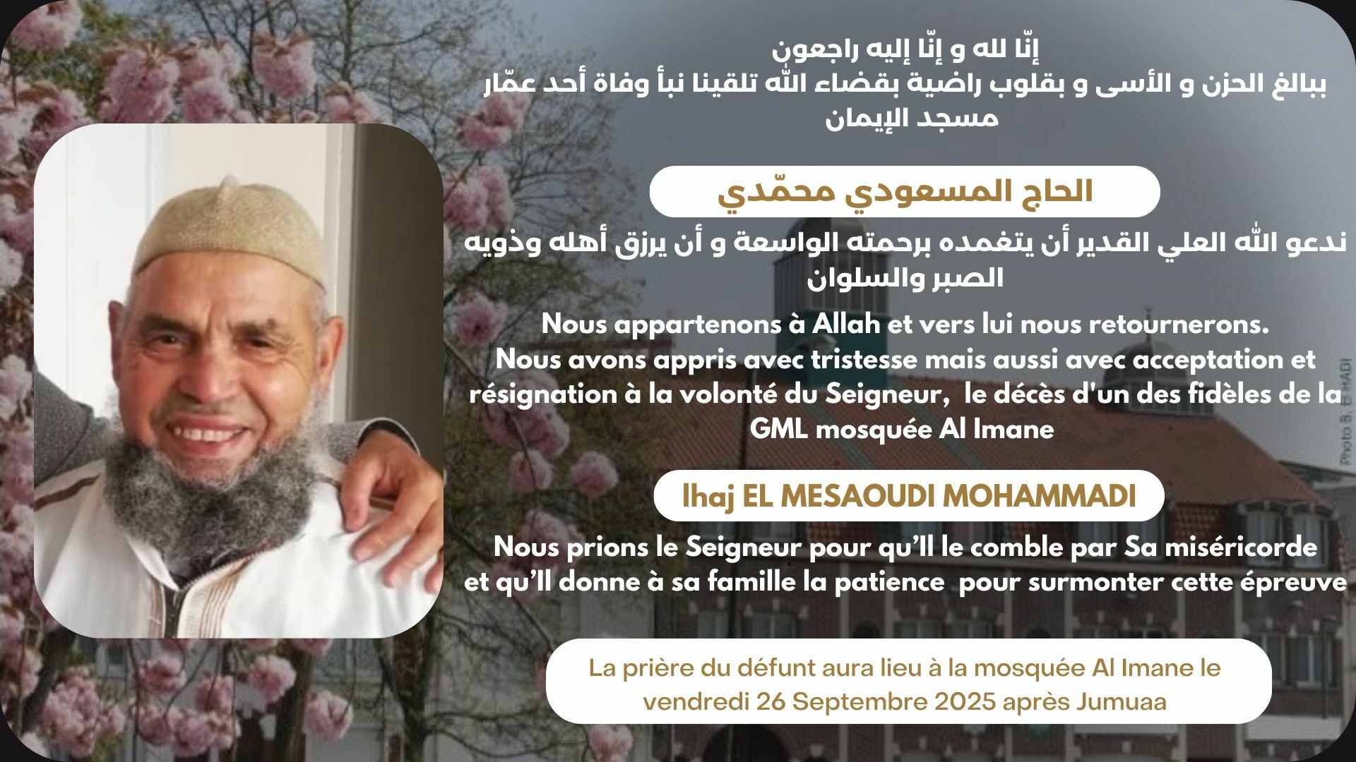 Janaza Mohammadi El Mesaoudi Ven 26/09