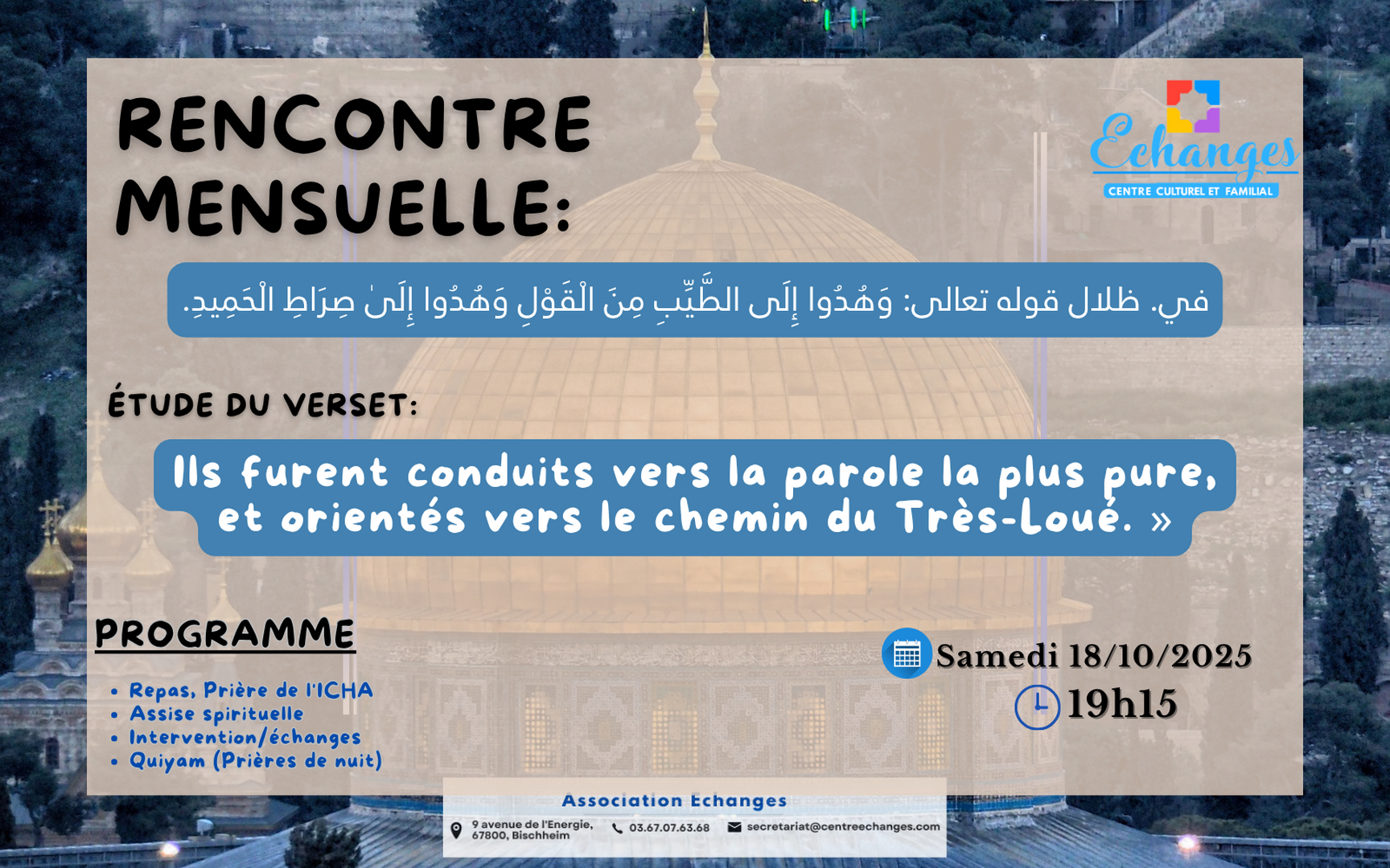 Rencontre mensuelle