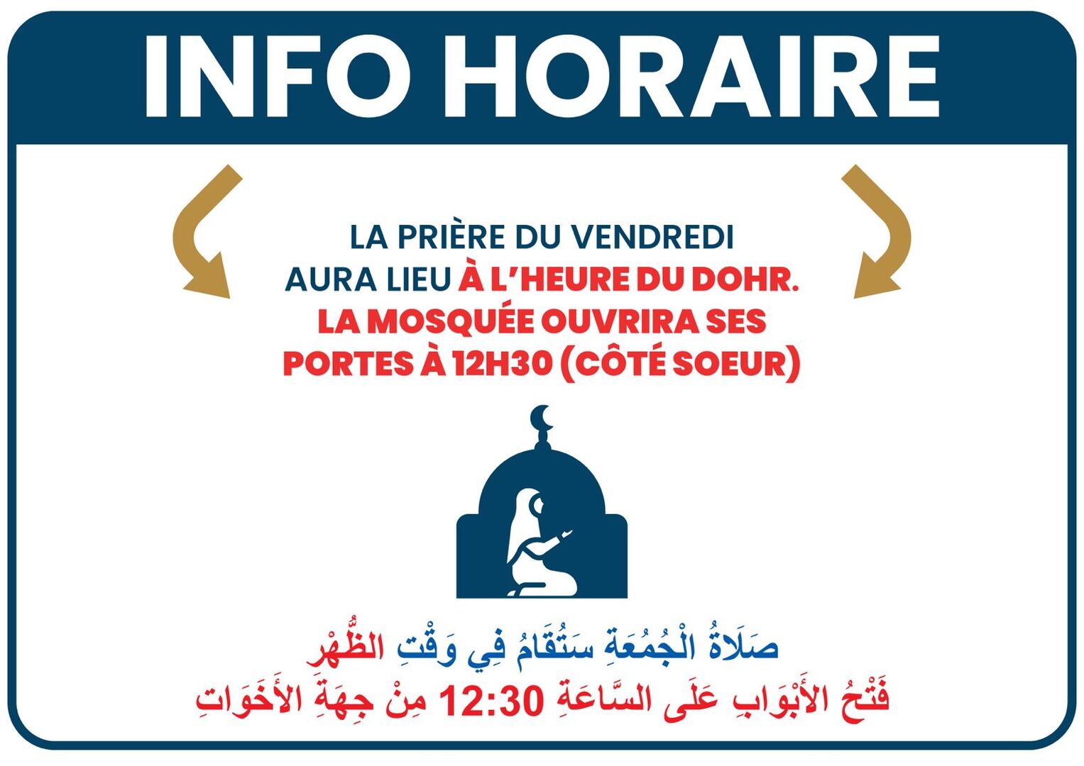 Horaires joumoua