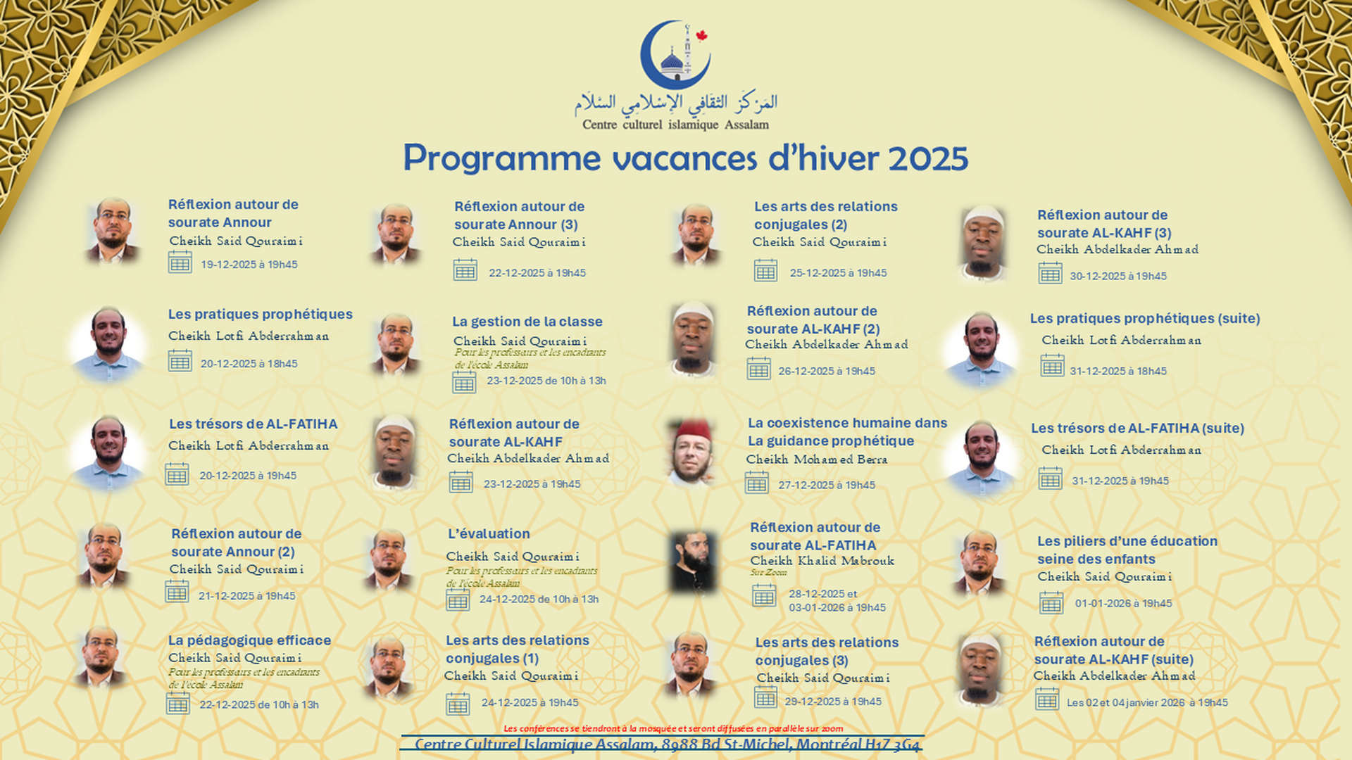 Programme vacances hiver 25