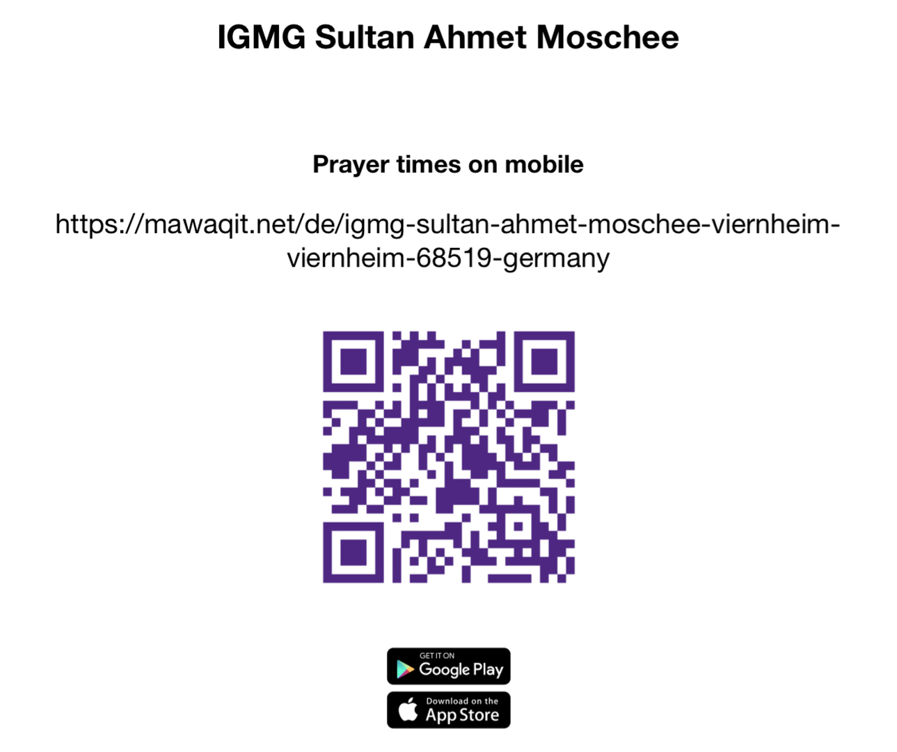 Mawaqit App runterladen