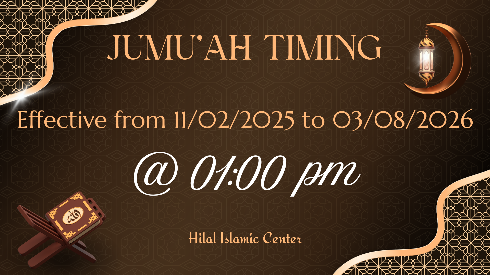 Jumu'ah Timing