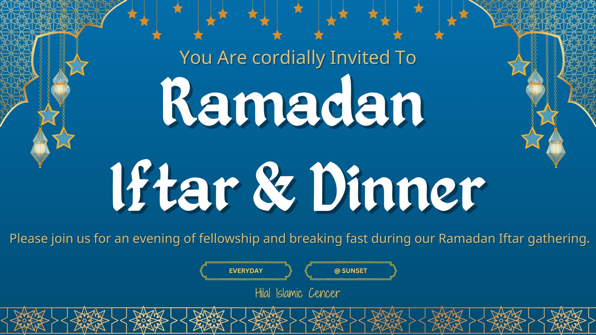 Ramadan Iftar & Dinner