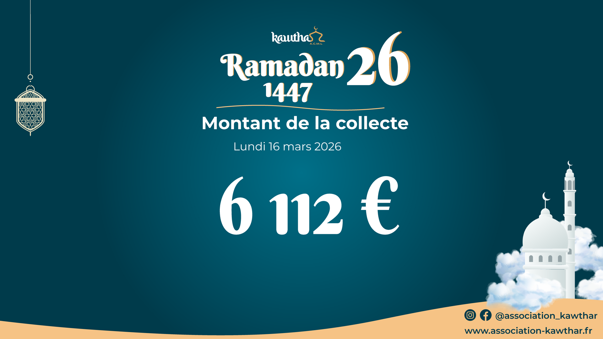 Montant de la collecte