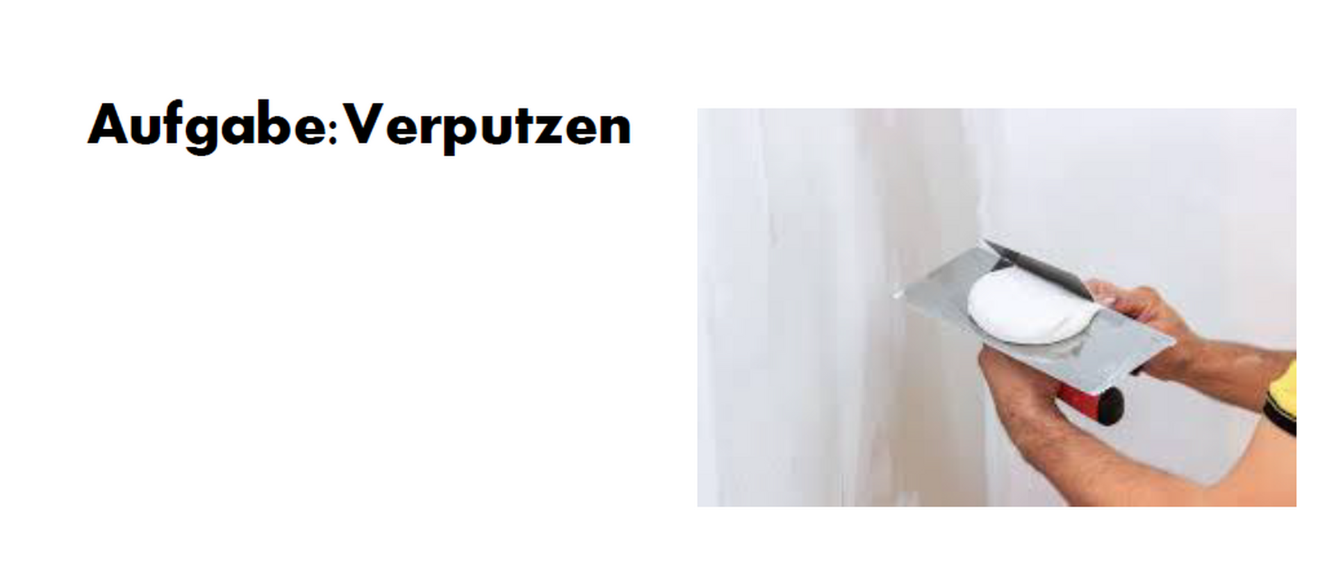 Verputzen