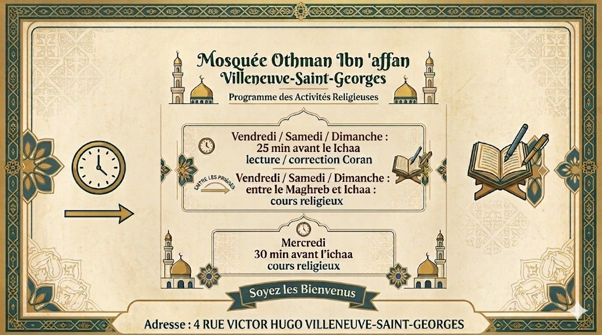 Cours de science islamique