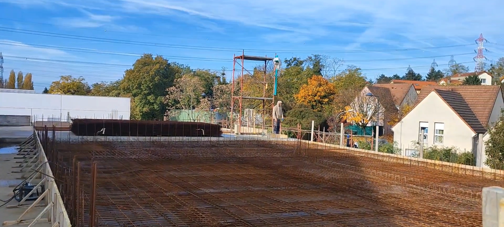 Salle de prière en cours de construction
