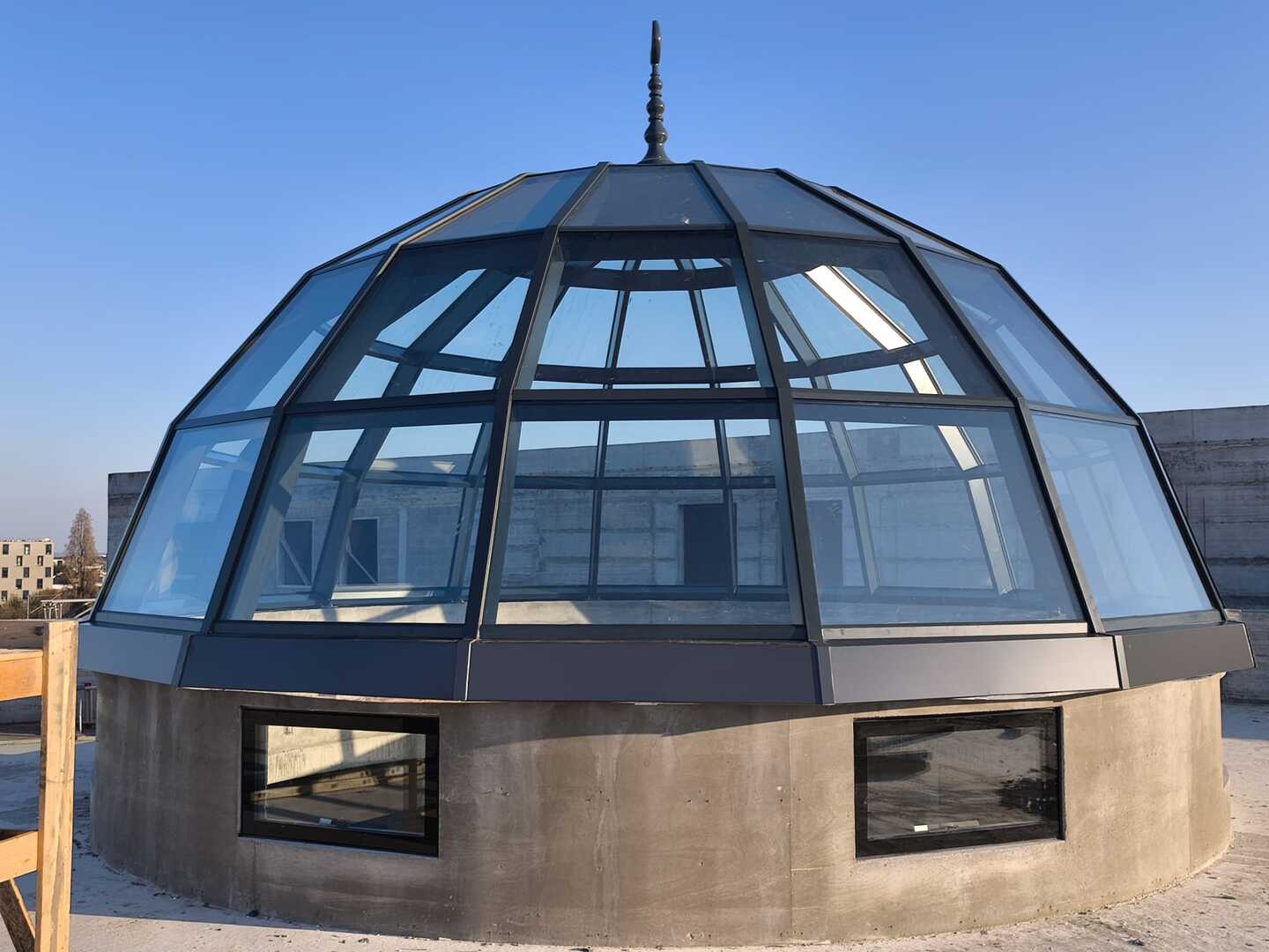 Salle de prière en cours de construction