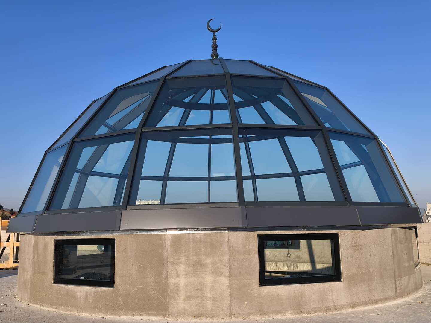 Salle de prière en cours de construction