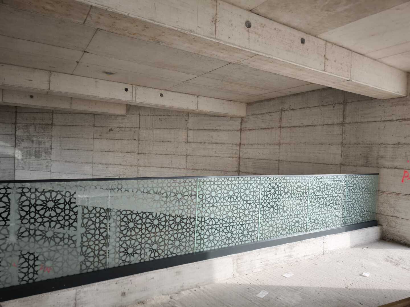 Salle de prière en cours de construction