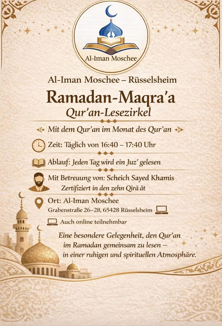 Quran Lesezirkel in Ramadan