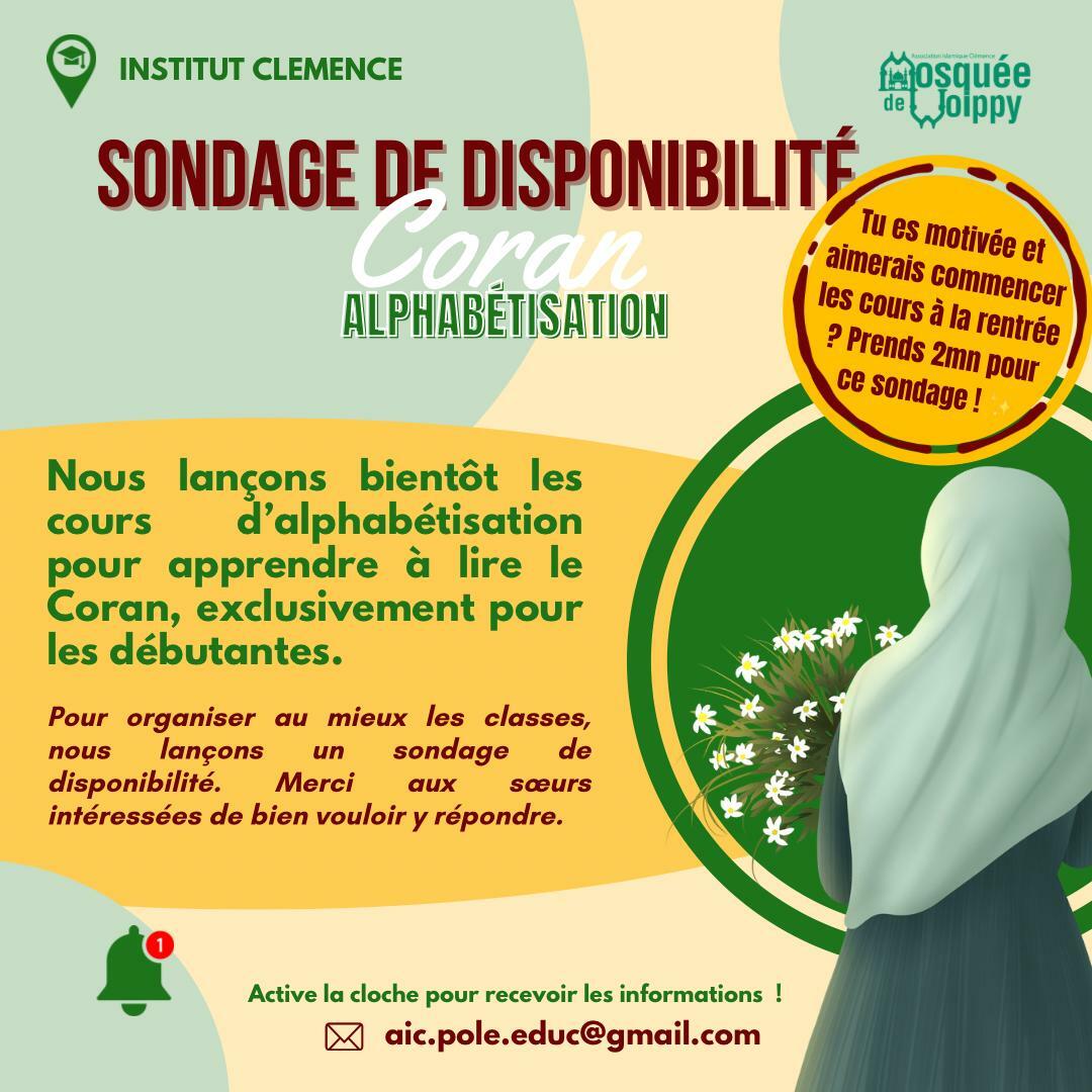 SONDAGE COURS FEMMES
