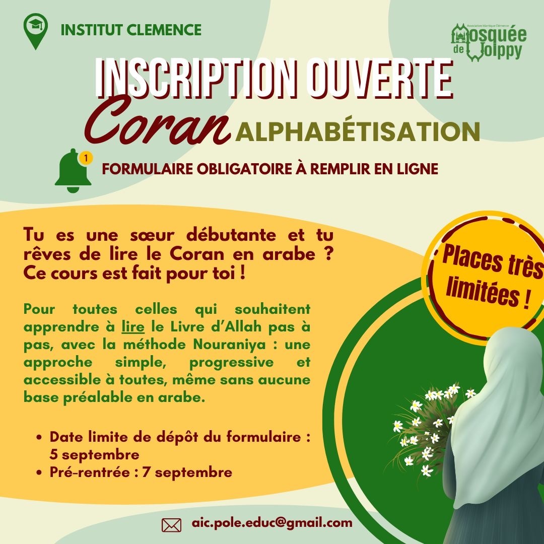 INSCRIPTION ALPHABÉTISATION FEMMES