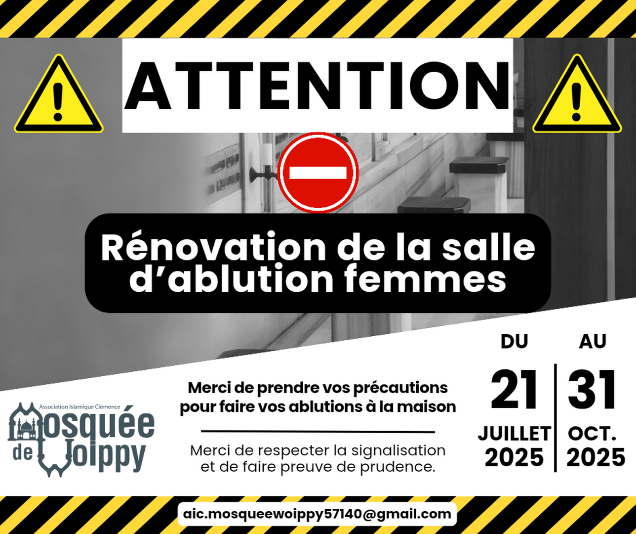 TRAVAUX-SALLE ABLUTIONS FEMME