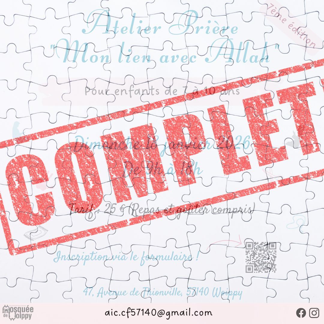 ATELIER PRIERE - COMPLET