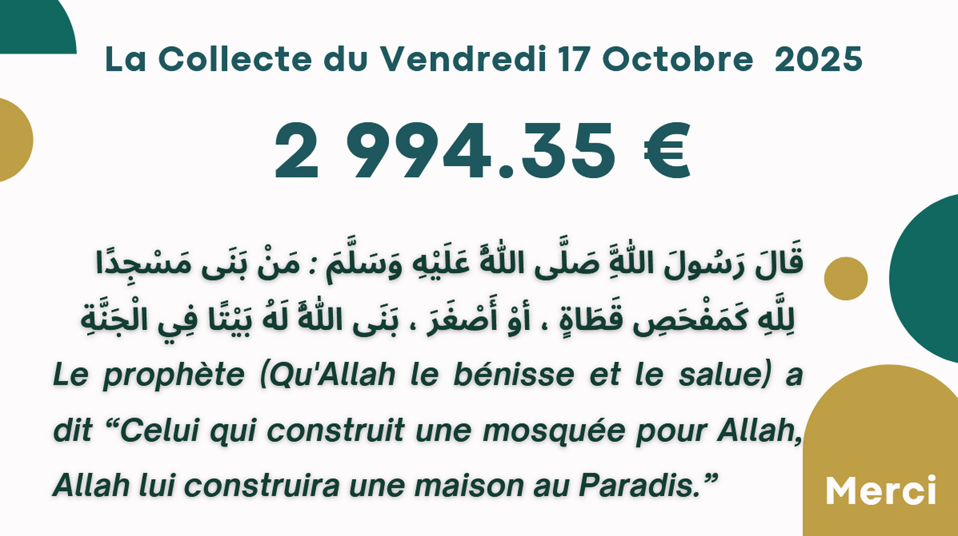 Collecte Vendredi