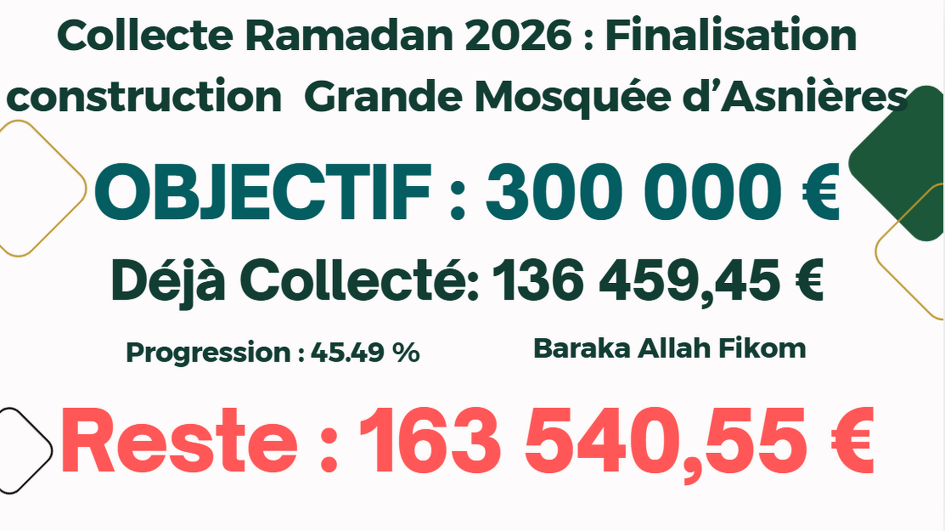 Collecte Ramadan 2026