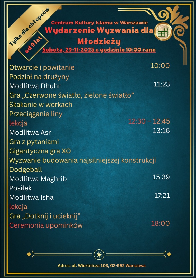 Youth challenge activity