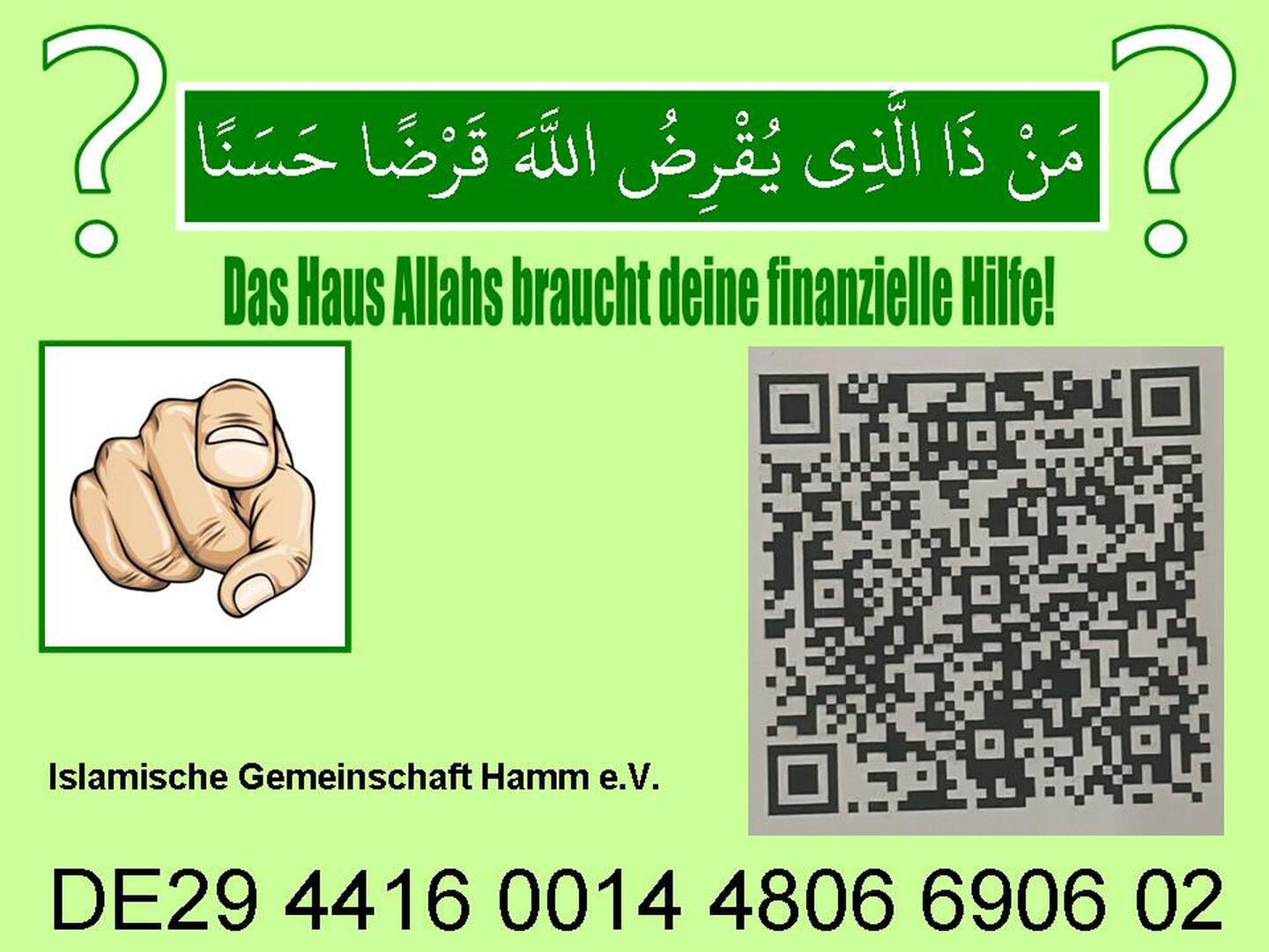 Spendenaufruf - Ausbau unserer Moschee
