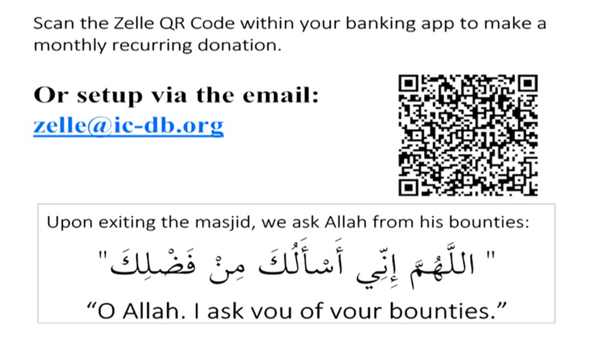 ICDB Zelle QR Code