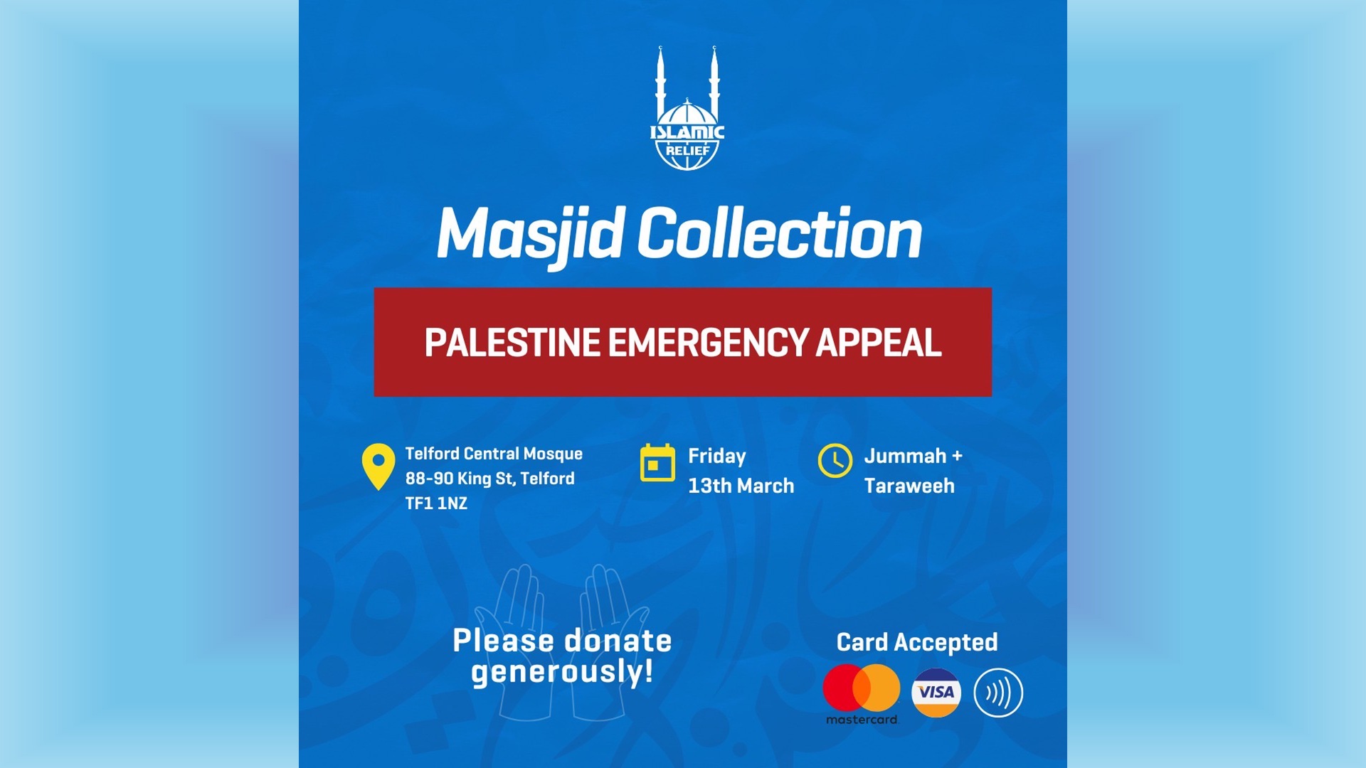 Islamic Relief Friday 13th March 2026