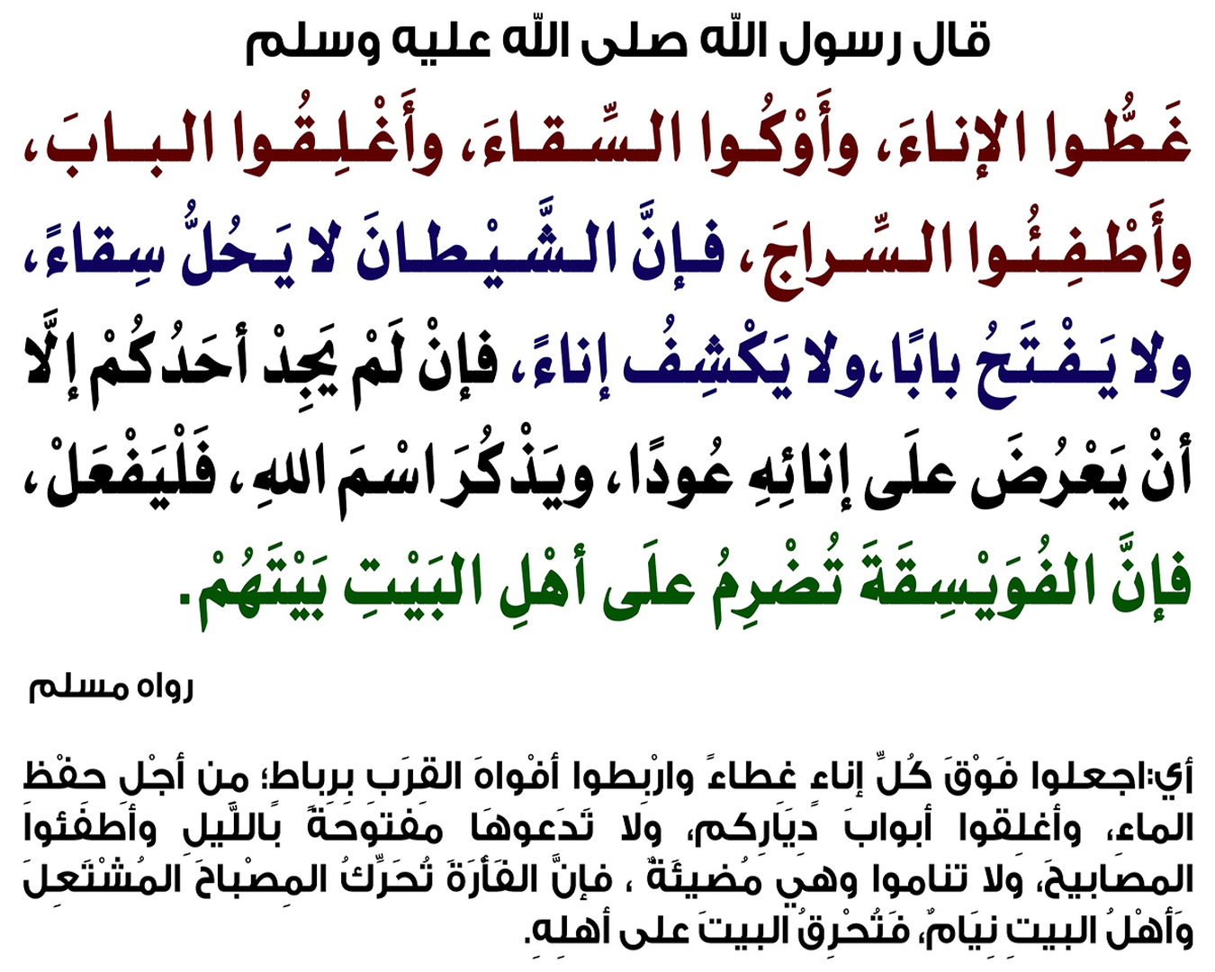 الأخذ بالأسباب مع التوكّل على الله تعالى