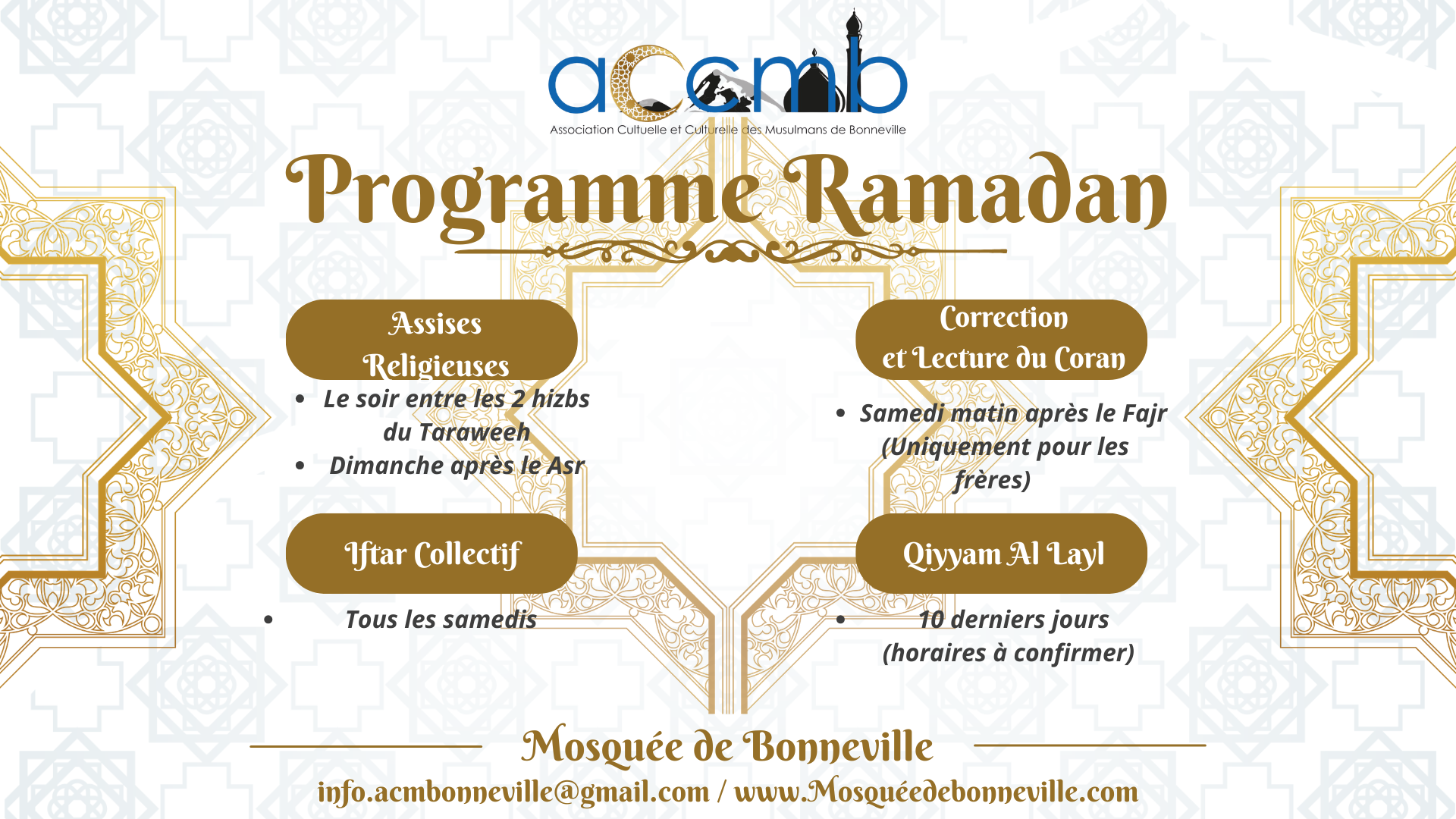 Programme Ramadan