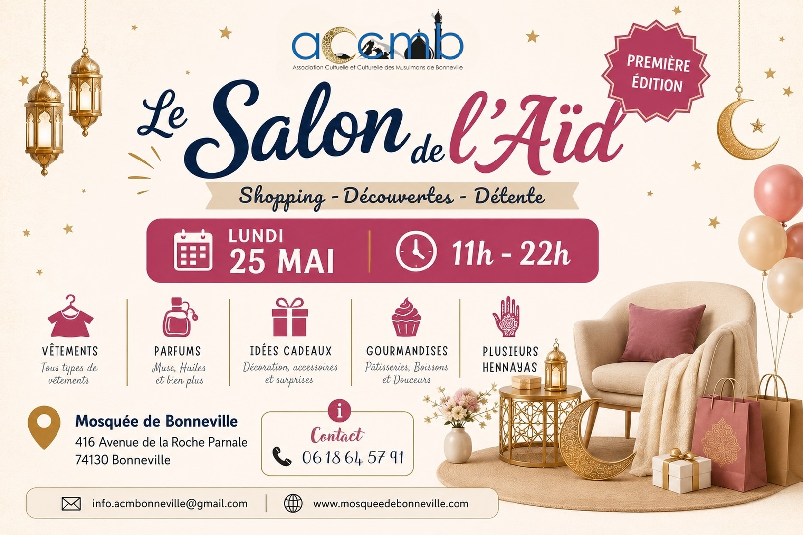 Salon de l'Aïd lundi 25 Mai