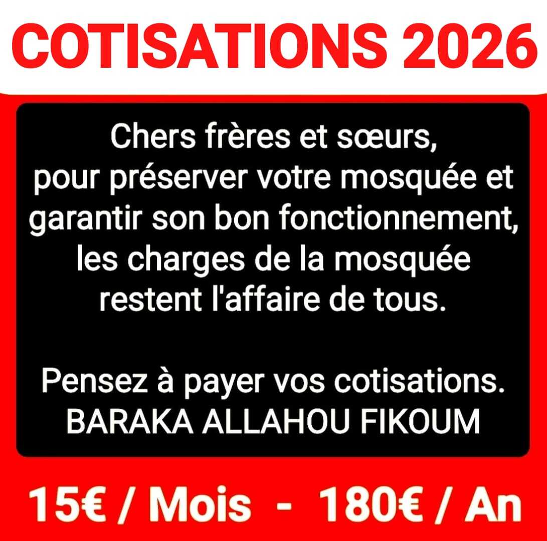 COTISATIONS 2026