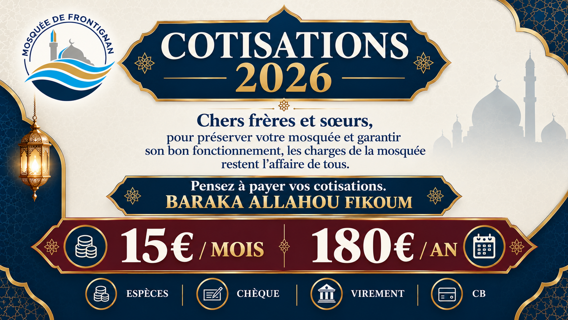 COTISATIONS 2026