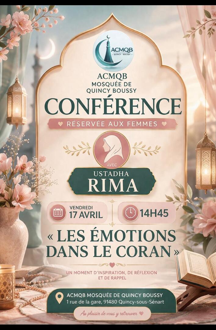 Conférence pour femmes le 17 avril 2026