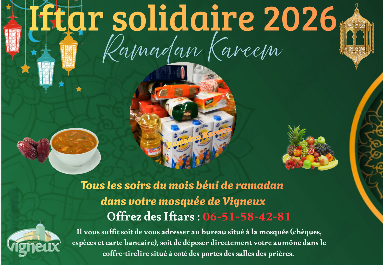 Opération Iftar Solidaire
