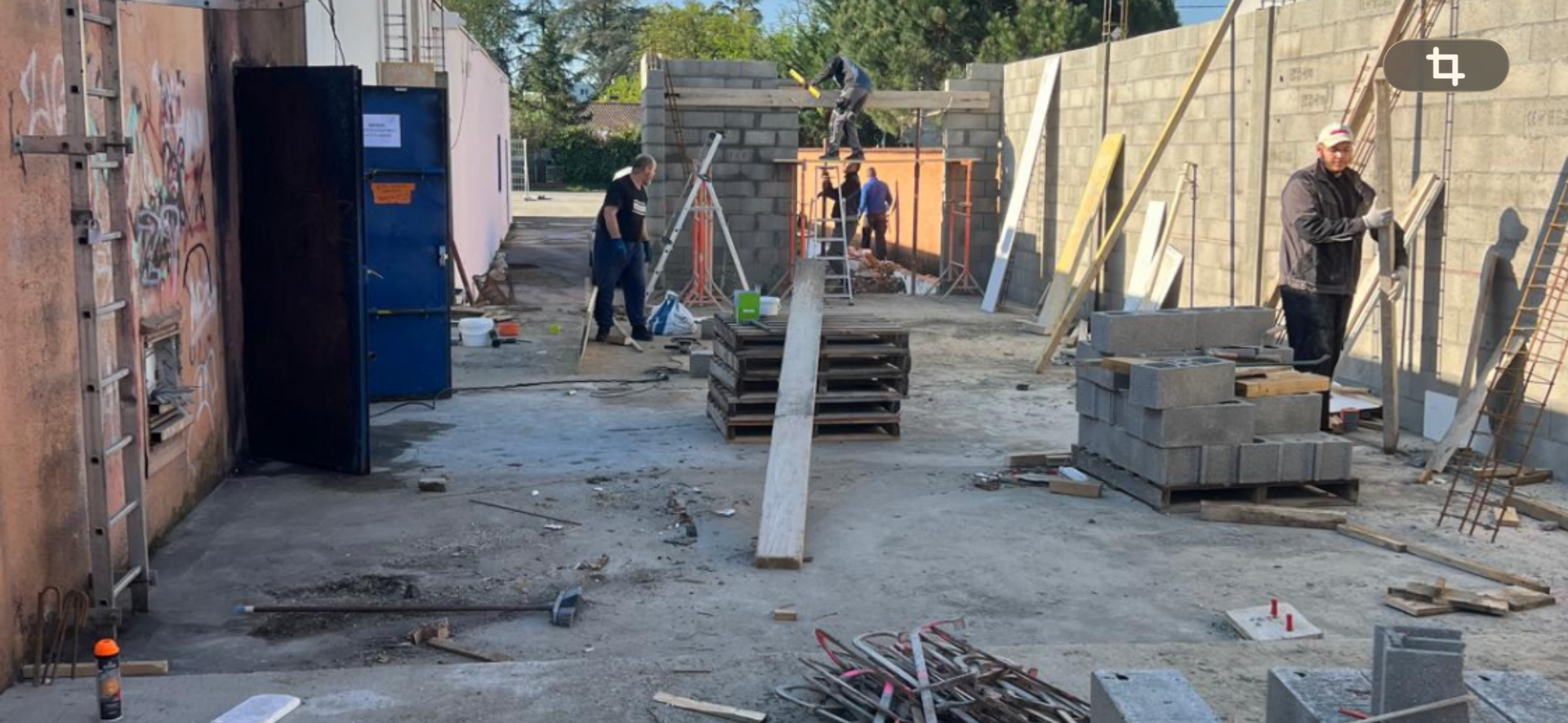 Travaux école future mosquée 15 avril