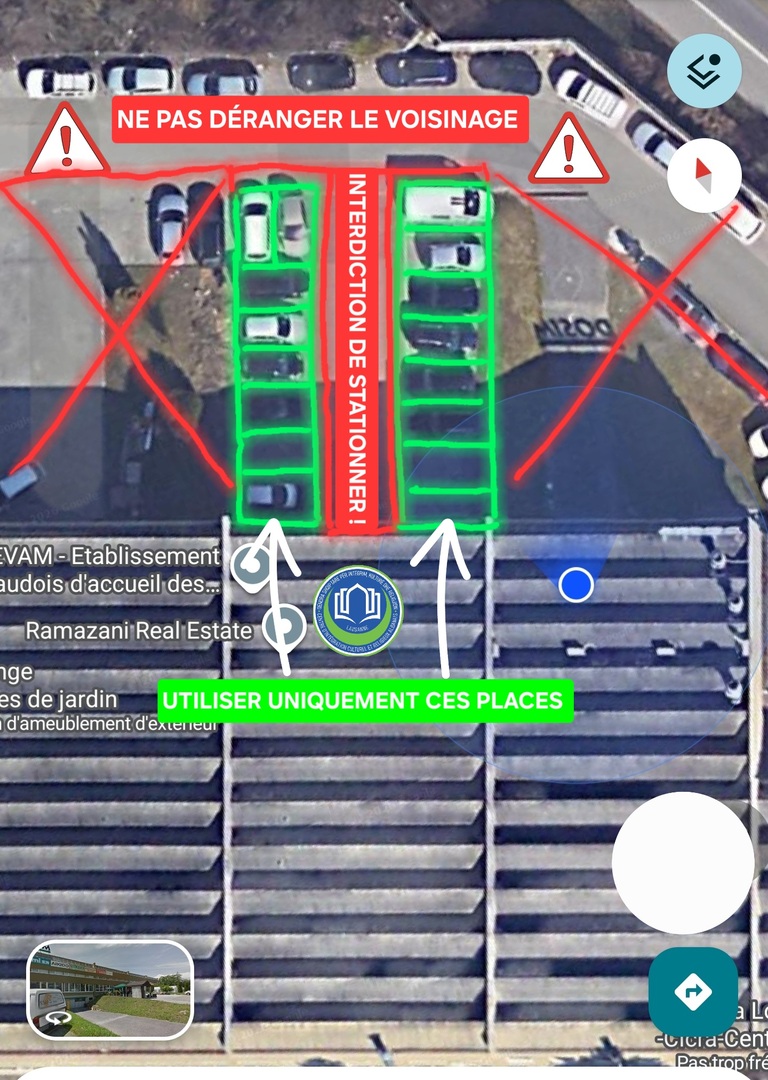 ⚠️ PLACE DE PARKING LIMITÉ