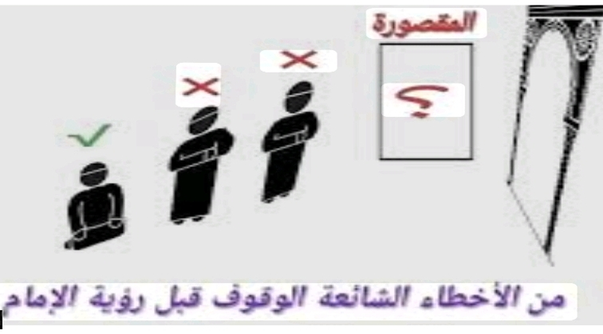 الوقوف قبل دخول الإمام