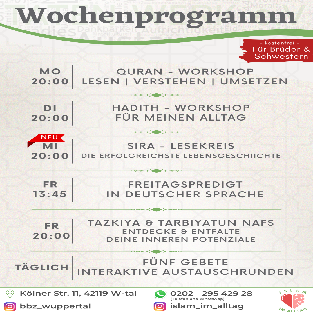 W O C H E N P R O G R A M M (FLYER)