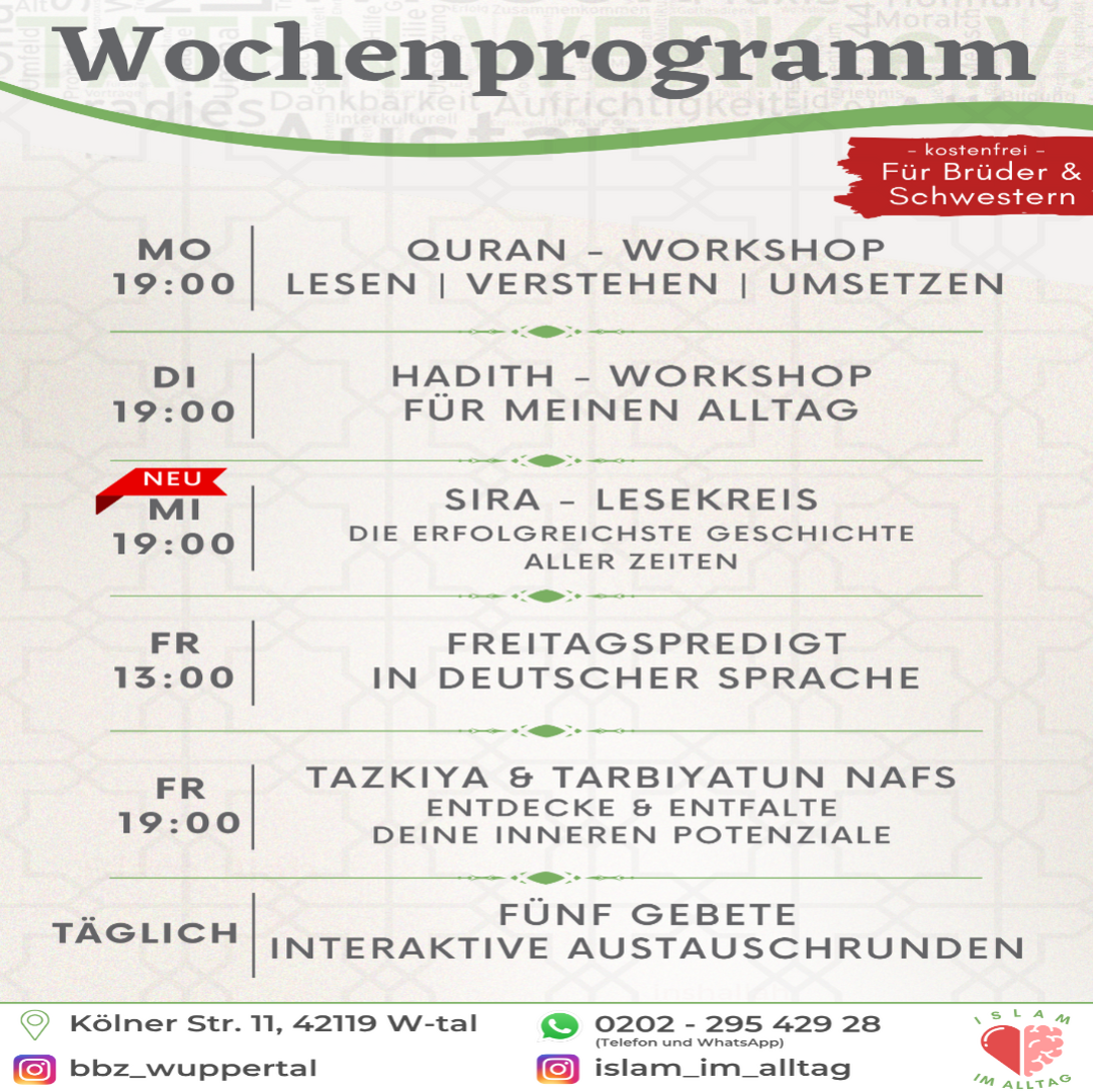 W O C H E N P R O G R A M M (FLYER)