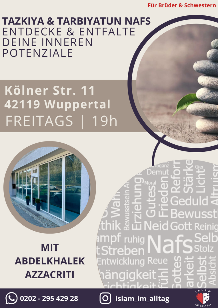 FREITAGS 19h | Tazkiya & Tarbiyatun Nafs