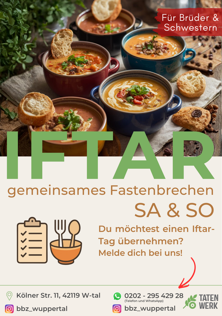 Gemeinsames Fastenbrechen IFTAR SA & SO