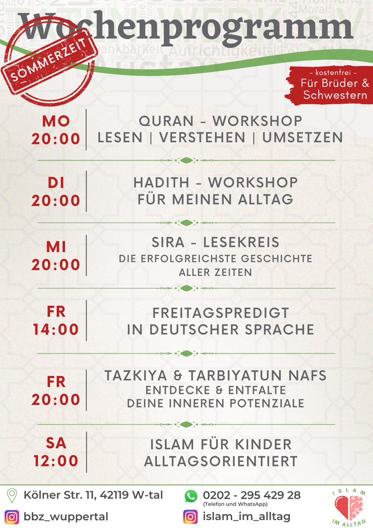 W O C H E N P R O G R A M M (FLYER)