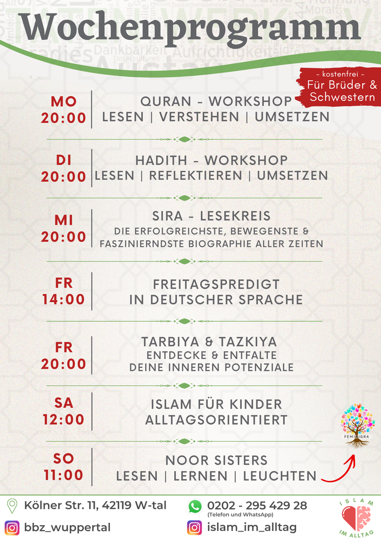 W O C H E N P R O G R A M M (FLYER)