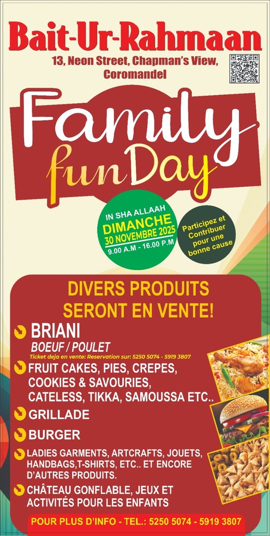 Family Fun Day - Sunday 30 Nov 2025