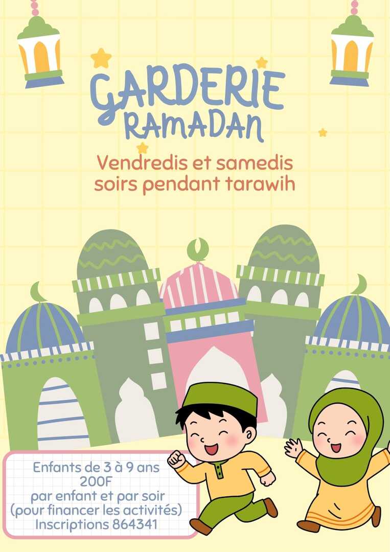 Garderie ramadan 2026