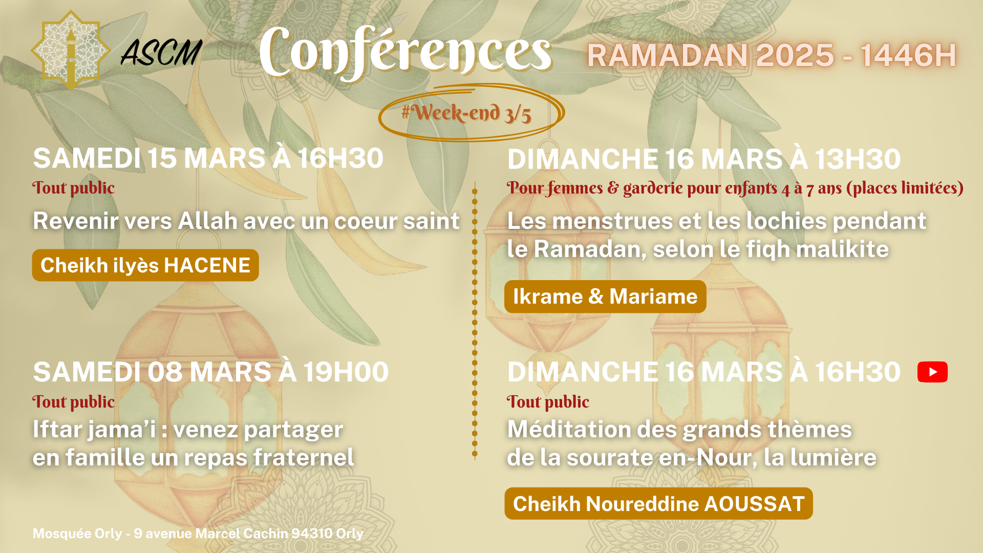 Conférences ramadan