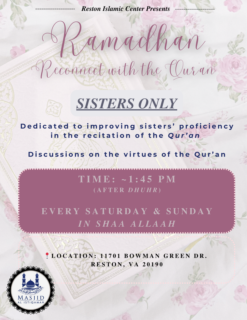Ramadan Sisters Class
