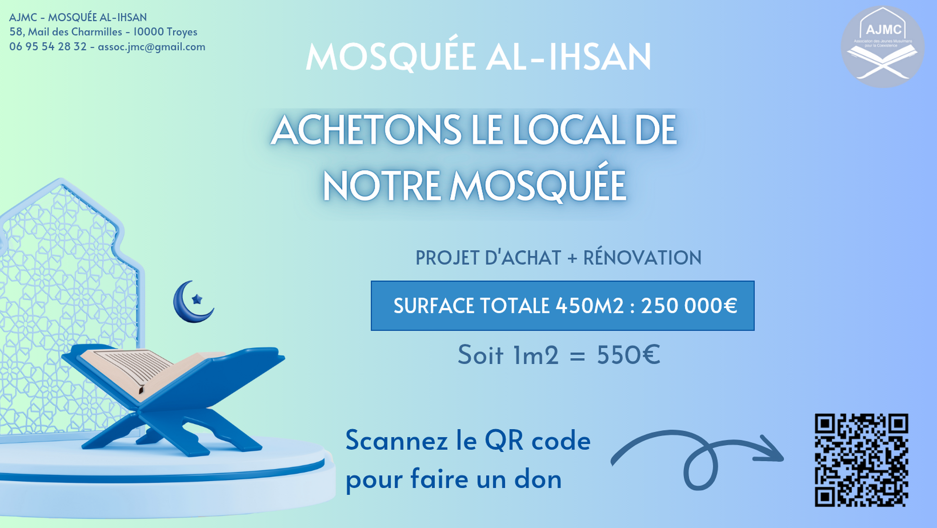 PROJET ACHAT MOSQUEE AL-IHSAN