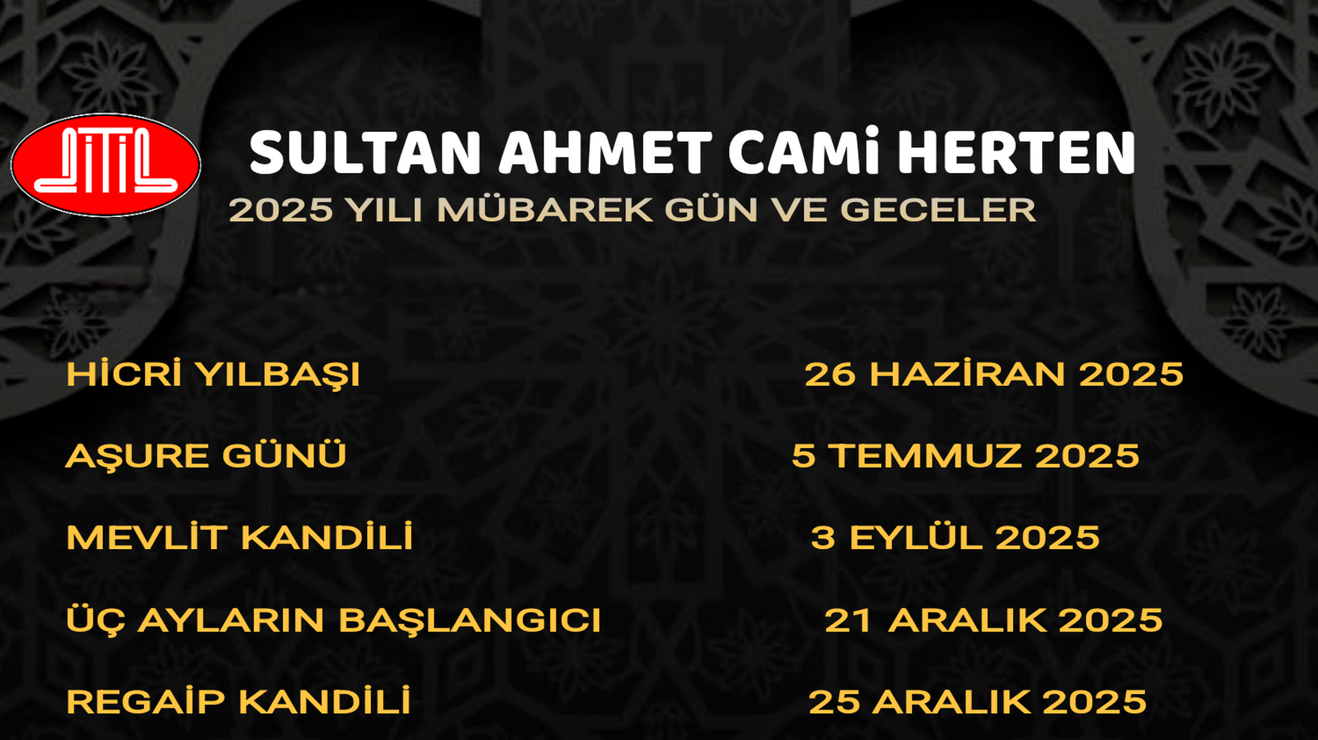 Dini Günler 2025