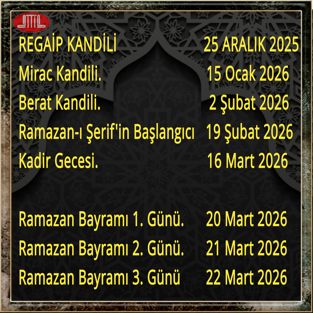 Dini Günler 2025-2026