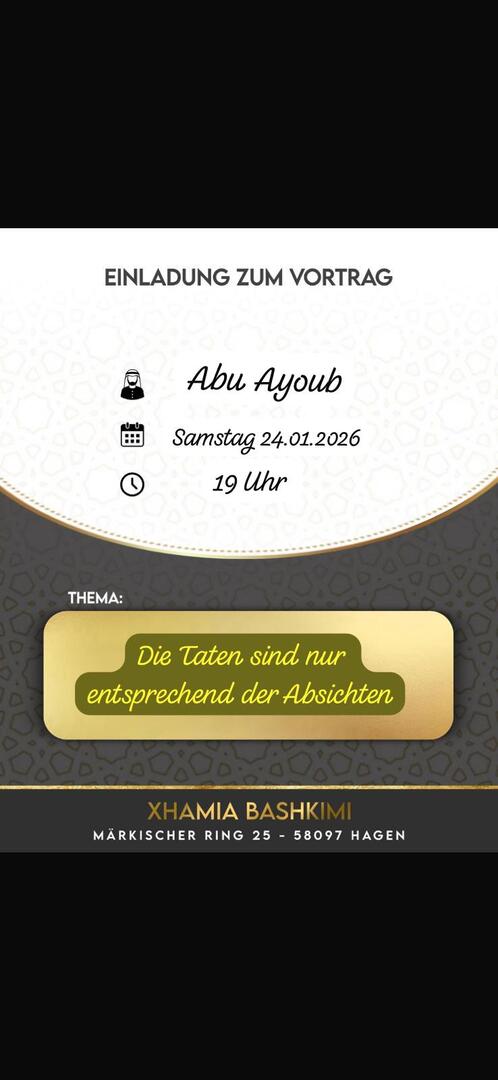 Einladung zum Vortrag