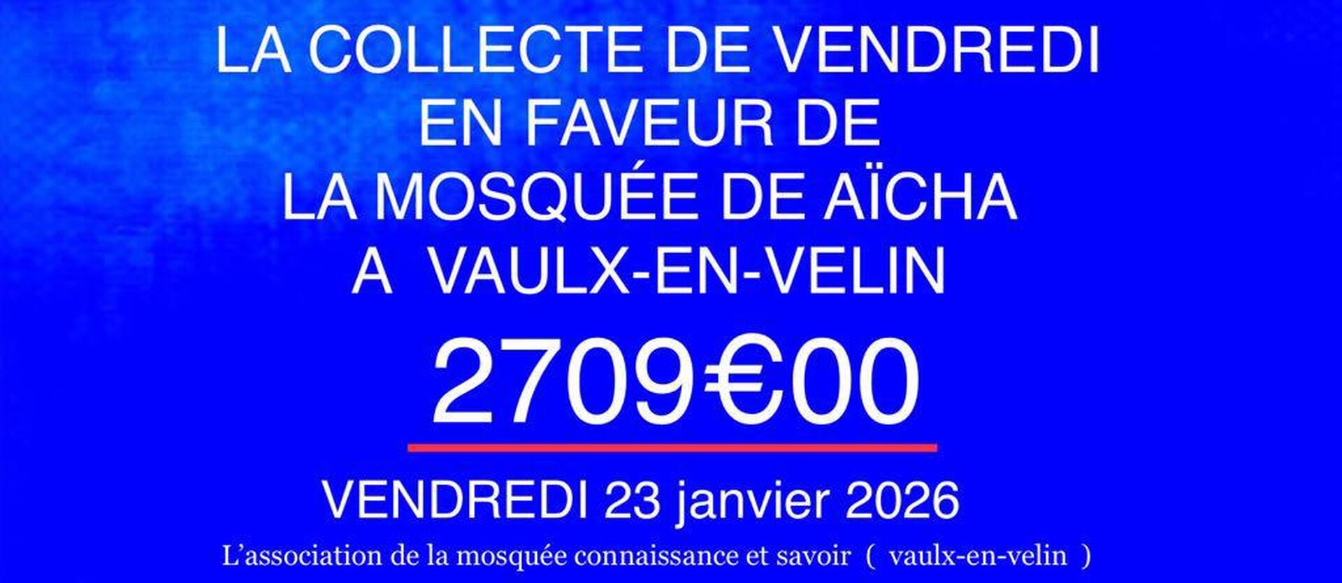 La collecte d’aujourd’hui 23/01